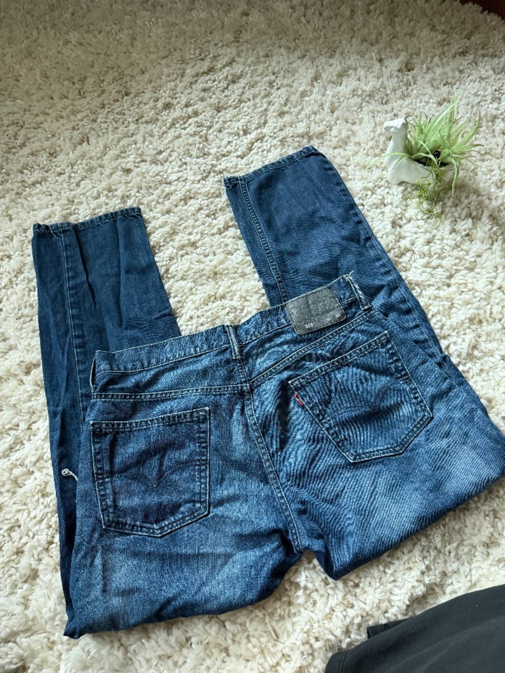 Slim-straight Men's Levi Strauss, distressed, vintage Slim Straight Jeans in Dee